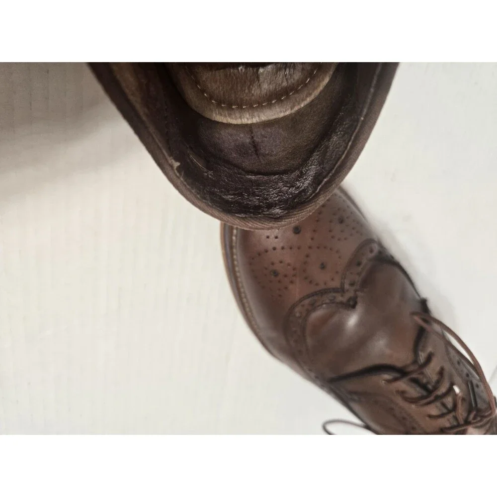 Johnston And Murphy Shoes Mens 8.5 M Conard Dress Wingtip Oxford 20-2233 Brown